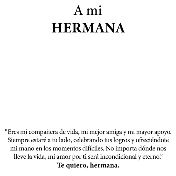 Para tu Hermana